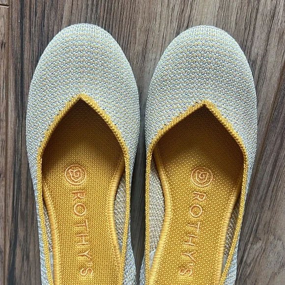 Rothy’s Dandelion Triple Stitch Women’s Flats Retired Size 5 - Picture 7 of 9